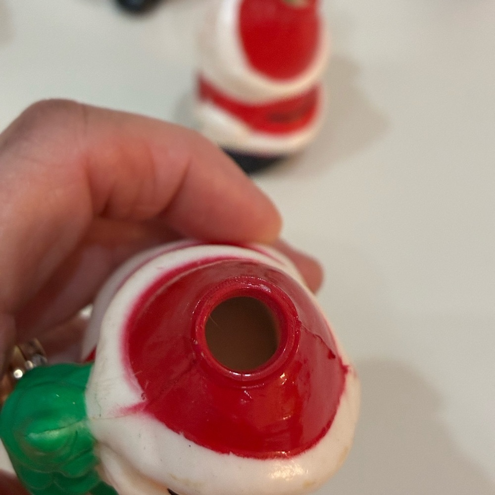 Vintage Blow Mold Christmas Light Covers – Snowmen & Santas – SET OF 15 - Picture 4 of 6